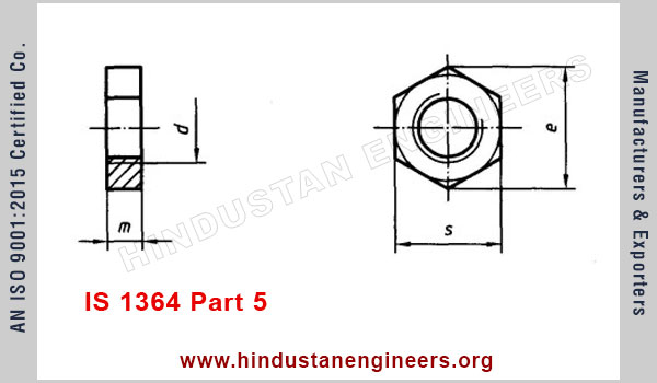 IS 1364 Part 5 Hex Nuts